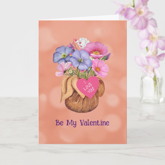 Cartão Dobrado Flores Para Meu Amor 13 x 18 cm (Orquídea)