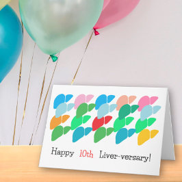 Cartão dobrável personalizado de Aniversário do Fí