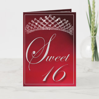 Cartão Doce 16 com uma tiara!