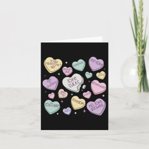 Cartão Doce Anti-valentão Retro Vintage Coração Amor Suga