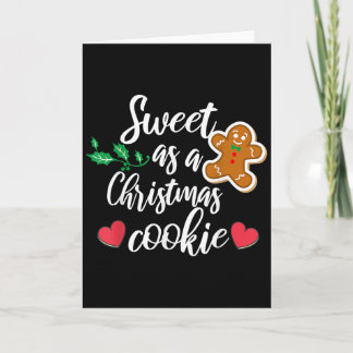 Cartão Doce Como Um Biscoito De Natal - Biscoito, Natal