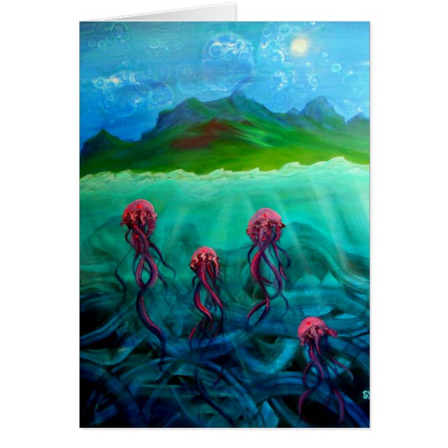Cartão Doce das medusa (Frente)