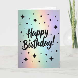 Cartão Doce de Aniversário Nebulosa