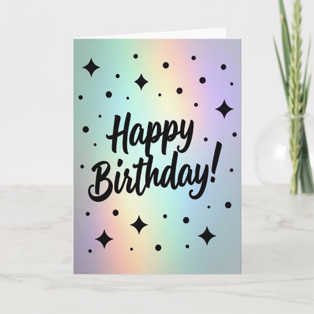 Cartão Doce de Aniversário Nebulosa (Frente)