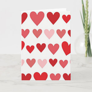 Cartão Doce de Corações de Amor