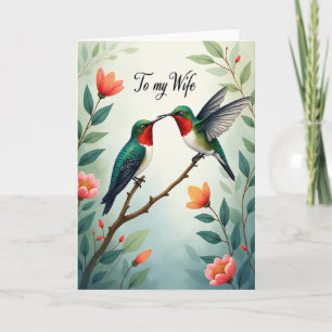 Cartão Doce Dia das Mães Ruby Birds