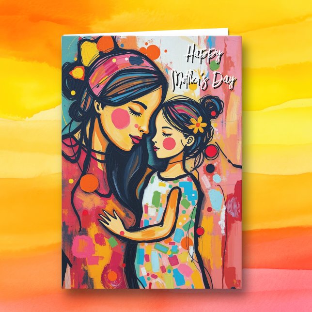 Cartão Doce Dia de as mães Sentimental (Criador carregado)