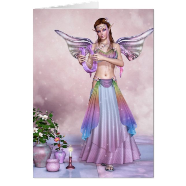 Cartão doce do cumprimento/nota de Sarenity (Frente)