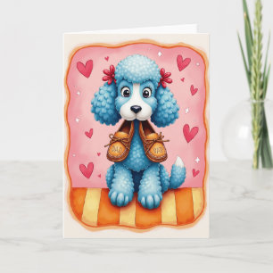 Cartão Doce do Dia dos Pais Azure Pups