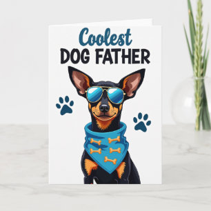 Cartão Doce do Dia dos Pais do Aviador Canino