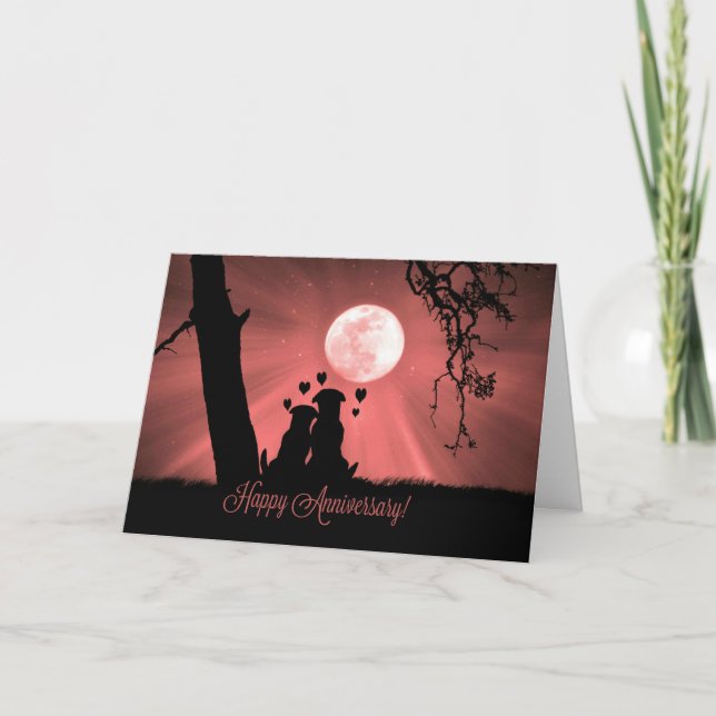 Cartão Doce Feliz Aniversário Cachorro Adorável Cachorro (Frente)