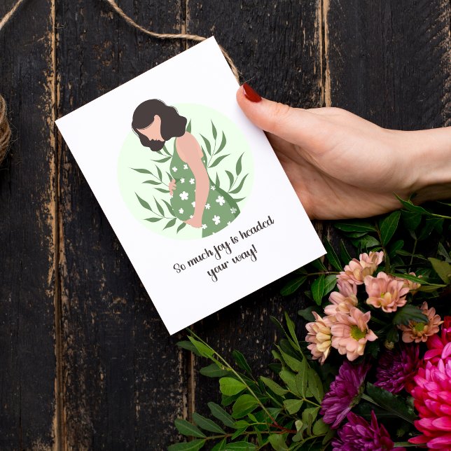 Cartão Doce Mensagem Sentimental para Esperar a mãe (Heartfelt Pregnancy Congratulations Card – Sweet Sentimental Baby Message for Expecting Parents)