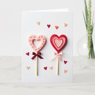 Cartão Doce Pirulito de Amor Carta