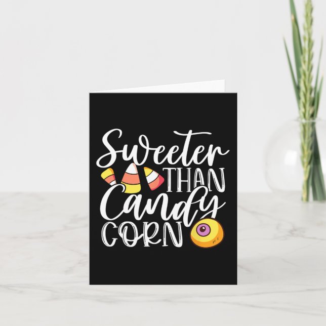 Cartão Doce Que Doce Milho Halloween Candy Co (Frente)