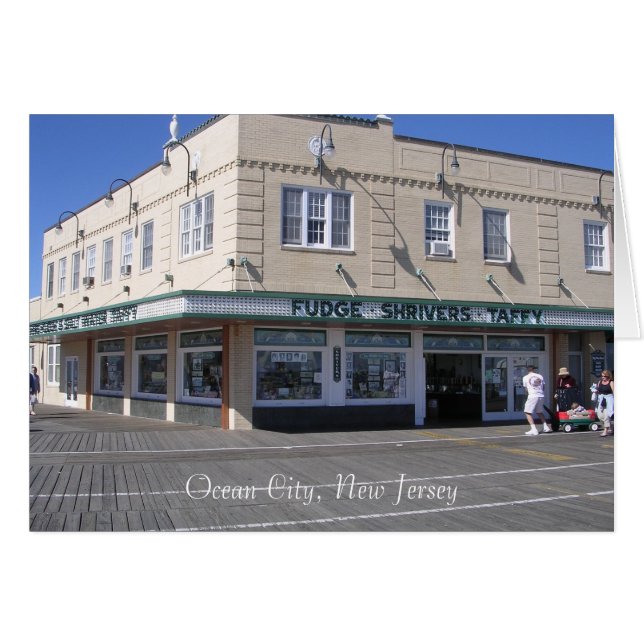 Cartão Doces De Boardwalk (Frente Horizontal)