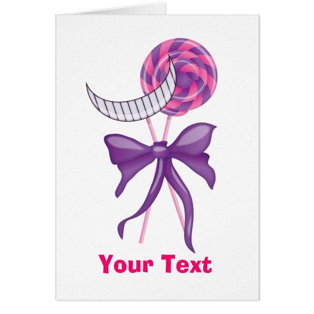 Cartão Doces de Cheshire (Frente)