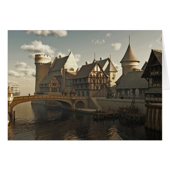 Cartão Doces medievais (Frente Horizontal)