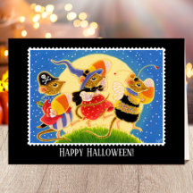Doces Ratos de Milho Halloween Personalizados Fofo