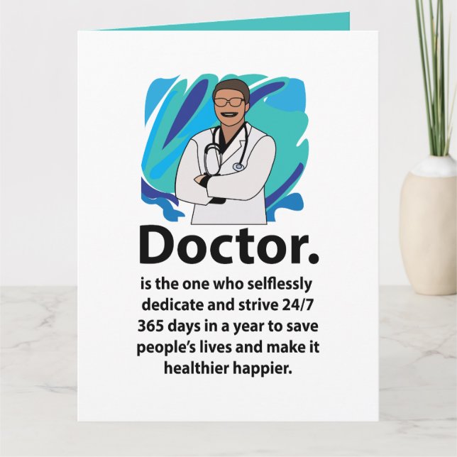 Cartão Doctor Appreciation Quote (Frente)