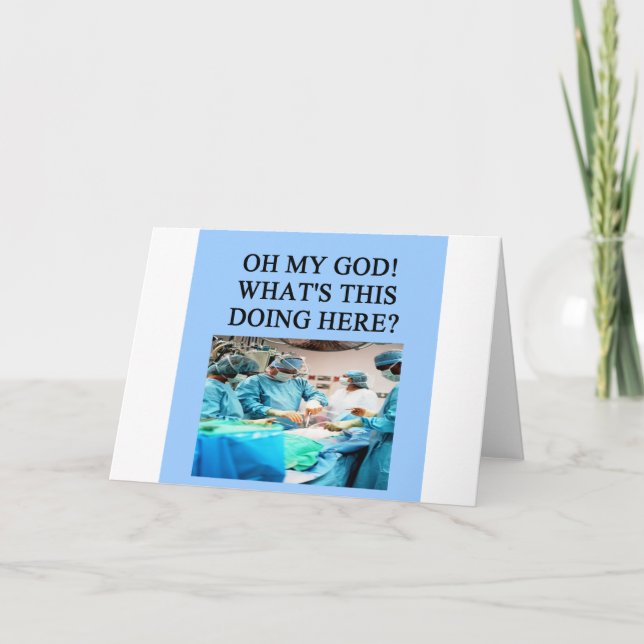 Cartão DOCTOR physician joke (Frente)