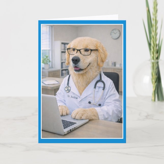 Cartão Doctor's Orders Get Well Card  COMA-1 (Frente)