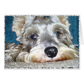 Cartão DOD: Mini alemão Schnauzer tão bonito