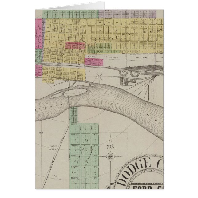 Cartão Dodge City, Ford County, Kansas (Frente)