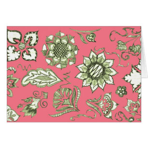 Cartão Dodle em Rosa e Azeite