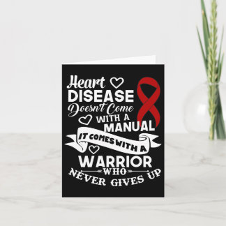 Cartão Doença cardíaca não vem com guerreiro manual R