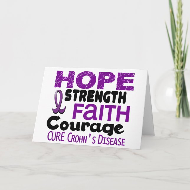 Cartão Doença de Crohn ESPERANÇA 3 (Frente)