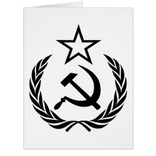 Cartão Doença e martelo, URSS, CCCP, comunismo