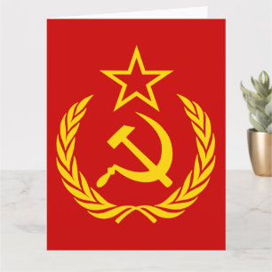 Cartão Doença e martelo, URSS, CCCP, comunismo