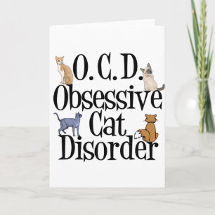 Cartão Doença Obsessiva dos Gatos