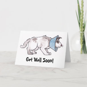 Cartão Dog "Get Well Soon" Card