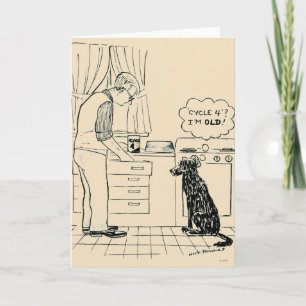 Cartão Dog Getting Older