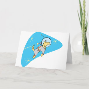 Cartão Dog In Space Greeting Cards