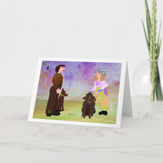 Cartão Dog Lovers LeeMarie é Design criativa (Frente)