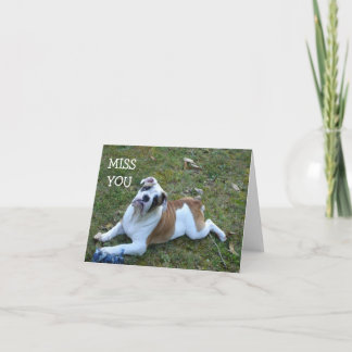 CARTÃO DOG  MISS YOU CARD