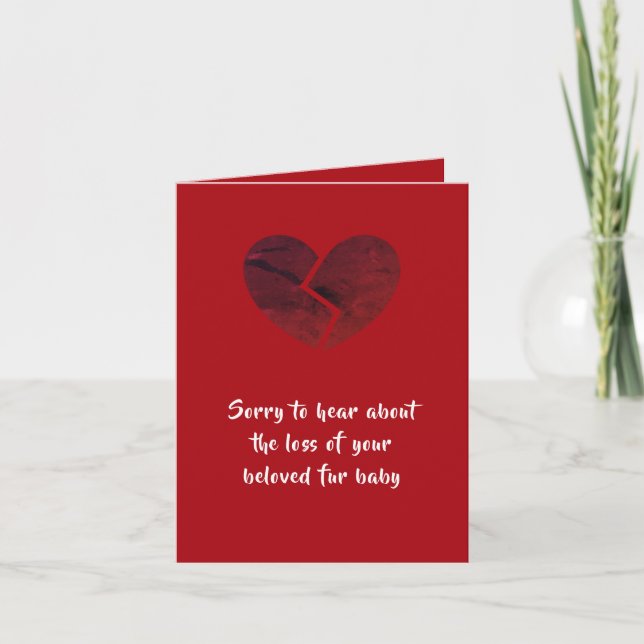 Cartão dog sympathy card by dalDesignNZ (Frente)