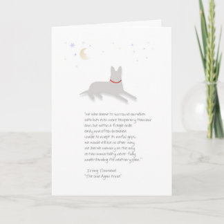 Cartão Dog Sympathy - German Shepherd - with Poem