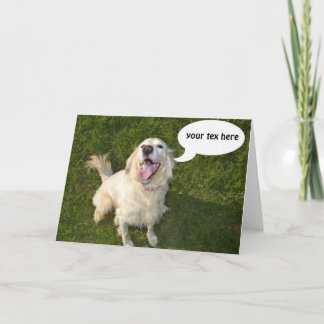 Cartão Dog Talking Templete