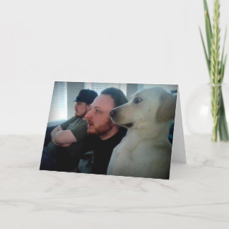 Cartão Dog Watching with Friends