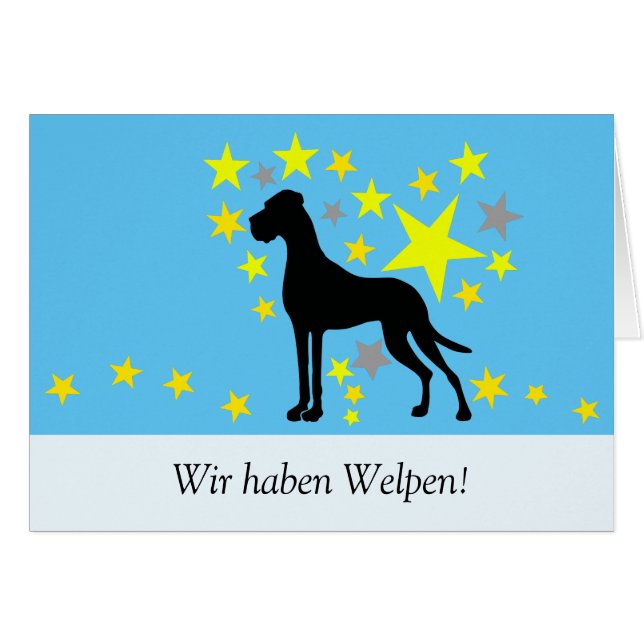 Cartão Doggen Karte (Frente Horizontal)