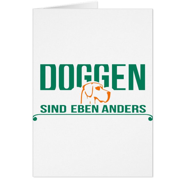 Cartão Doggen sind eben anders (Frente)