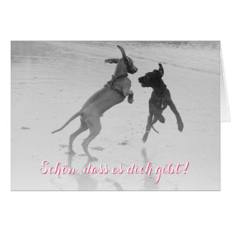 Cartão Doggenkarte "Schön