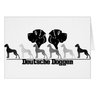 Cartão Doggenlogo Schwarz Grau
