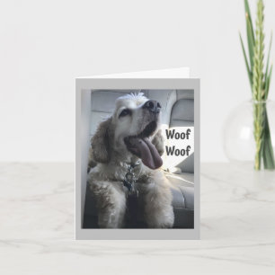 CARTÃO DOGGIE LANGUAGE É "FELIZ ANIVERSÁRIO" WOF
