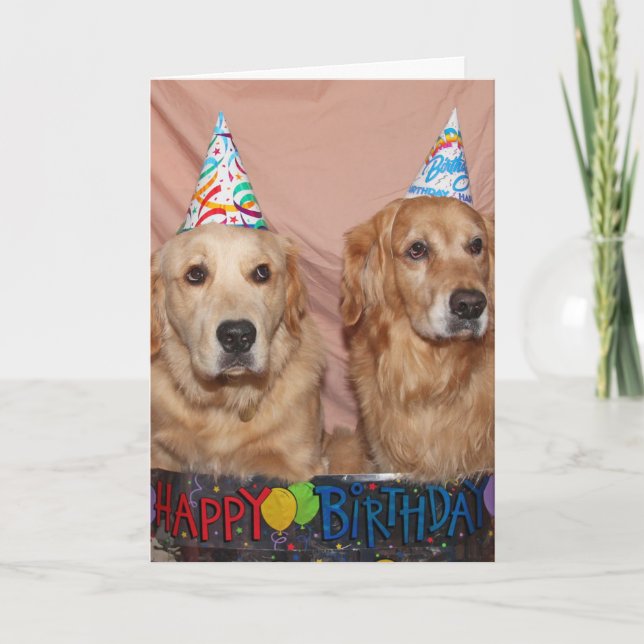 Cartão Doggone Happy Birthday (Frente)