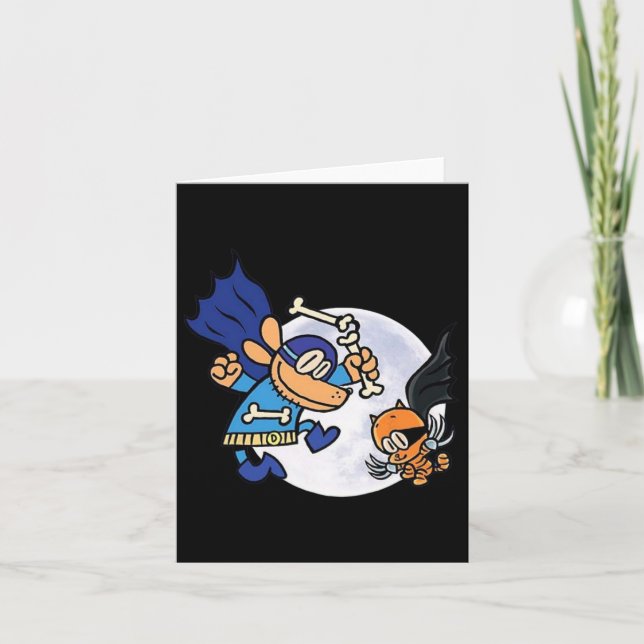 Cartão Dogman E Cat Essenciais Para Crianças (Frente)