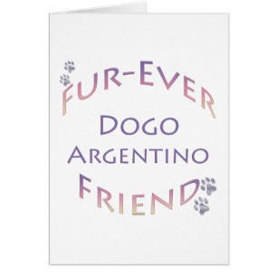 Cartão Dogo Argentino Fuere